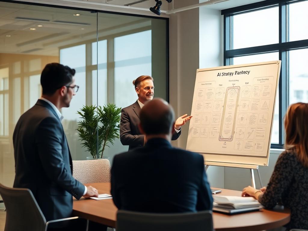 Advisor reviewing KPI dashboards with client team